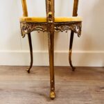 Hollywood Regency Marble Pedestal Table – Onyx Stone Side Table, Tall Accent for Glam Decor - Image 7