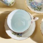 Paragon Blue Moon Tea Cup Trio: English Bone China, Floral Gold Accent - Image 6