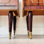 Pair of 1980s Wood Nightstands – Matching Side Tables, Classic Bedroom Storage - Image 8