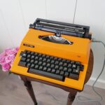 Orange Adler Gabriele 2000 Electric Typewriter – Portable, Western Germany