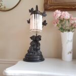French Kids Statue Table Lamp – Whimsical Vintage Lighting in Porcelain and Brass - Image 8