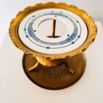 Art Deco Ceramic Teapot Warmer with Brass Stand – 1930s Tabletop Charm - Image 3