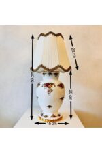 Royal Albert Porcelain Lamp – Old Country Roses Floral Table Light, Large 1960s Ceramic Lamp - Image 8