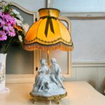 Biscuit Porcelain Table Lamp – Victorian Style Accent Light for Classic Interiors - Image 3