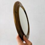 Convex Wall Mirror with Gilded Frame – Hollywood Regency Decor Accent - Image 5