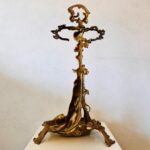 Brass Umbrella Stand – Vintage Cane or Fireplace Tool Holder, Hollywood Regency Style - Image 9