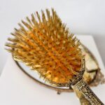 Vintage Vanity Set England – Hand Mirror, Hairbrush & Clothes Brush, Rococo Style Boudoir Décor, 1950s Dressing Table Set - Image 5