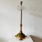 Mid Century Italian Pillar Ashtray – Brass Hollywood Regency Stand - Image 3