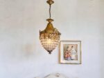 Vintage Crystal Pineapple Pendant Light - Antique Lamp for Home Lighting