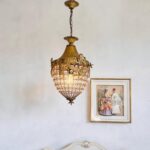 Vintage Crystal Pineapple Pendant Light - Antique Lamp for Home Lighting