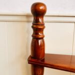 Carved Wood Library Step Ladder – Three-Tier Spiral Design, Antique Style Stair Display - Image 7