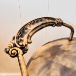 Mid Century Bar Cart – Wooden Serving Trolley on Wheels, Side Table Storage - Image 6