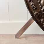 Copper and Brass Wall Plaque – Heraldic Shield with Crossed Swords, Medieval Style Accent - Image 3