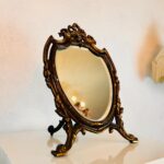 Louis XVI Ribbon Vanity Mirror – Beveled Glass, French Baroque Table Decor - Image 3