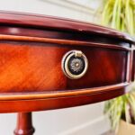 Vintage Round Table with 2 Drawers - Image 5