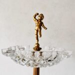 Mid Century Italian Pillar Ashtray – Brass Hollywood Regency Stand - Image 2