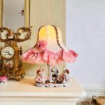 Porcelain Dresden Table Lamp – Lace Figurine Lamp, Collectible German Accent Light