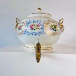 Vintage Porcelain Samovar – Cream Ceramic Teapot Urn, Russian Style Hot Water Kettle - Image 2