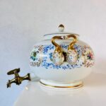Vintage Porcelain Samovar – Cream Ceramic Teapot Urn, Russian Style Hot Water Kettle - Image 3