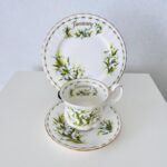 Vintage Royal Albert January Snowdrops Trio: 1970s Bone China Cup, Saucer, Plate - Image 7