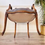 French Tapestry Armchair – Carved Wood Frame, Antique Style Upholstery - Image 8