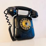Vintage Black Rotary Wall Telephone - Dutch PTT '40s - Image 2