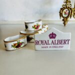 Royal Albert Bone China Napkin Rings – Old Country Roses, Set of 6 with Linen Napkins - Image 7