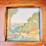 Old Dutch wall hanger, coat rack with ceramic tiles - Image 7