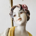 Tall Brass Candelabra Torchiere Lamp Handcrafted Vintage Regency Light - Image 6