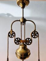 Pull Down Pendant Lamp – Adjustable Vintage Chrome Light, Mid Century Hanging Fixture - Image 6