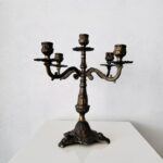 Ornate Metal Candlesticks with Minor Flaw, Pair of Candleholders, Baroque Style, Pair Candle-holders - Image 4
