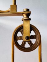 Brass Pull Down Pendant Light – Mid Century Adjustable Ceiling Lamp - Image 6