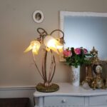 Renzo Del Ventisette Floor Lamp – 4-Tier Glass Shades, Brass Finish, Hollywood Regency Style