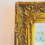 Vintage Rococo Gold Wall Mirror: Ornate Beveled French Style - Image 10