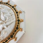 Antique German Biscuit Porcelain Jewelry Box – White Matte Trinket Dish - Image 4