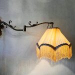 Fringed Wall Lamp – Scalloped Shade Boudoir Sconce, Soft Glow Vintage Lighting - Image 6
