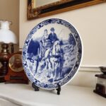 Large Delfts Blauw Wall Plate – Holland Blue and White Ceramic with Certificate - Image 3