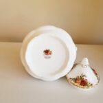 Royal Albert Old Country Roses Sugar Bowl with Lid, Bone China Floral Jar - Image 6
