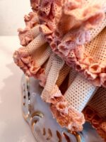 Crown Dresden Porcelain Lamp – Lace Figurine Table Light, Germany, Rococo Style - Image 5