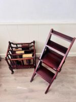 Vintage Victorian Canterbury - Antique Style Magazine Rack: Newspapers, Magazines Holder. - Image 9