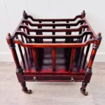 Vintage Victorian Canterbury - Antique Style Magazine Rack: Newspapers, Magazines Holder.