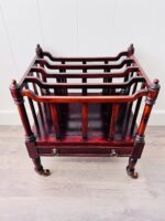 Vintage Victorian Canterbury - Antique Style Magazine Rack: Newspapers, Magazines Holder.