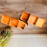 Vintage Wooden Sewing Box with Handle - Compact Storage for Sewing Essentials - Image 8