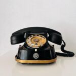 Vintage Retro Telephone, Black Telephone, Dutch Retro PTT, Rotary Telephone , Desk Telephone, Black Bakelite
