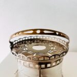 Art Deco Metal Warmer Stand – Chrome-Plated Tabletop Chafing Base, 1930s Vintage Kitchenware - Image 5
