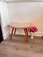 Vanity Bench with Cabriole Legs – Upholstered Seat, French Provincial Accent Furniture - Image 6