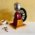 Wood and Cast Iron Coffee Grinder – Industrial Style Vintage Bar Decor - Image 4