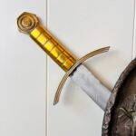 Copper and Brass Wall Plaque – Heraldic Shield with Crossed Swords, Medieval Style Accent - Image 7