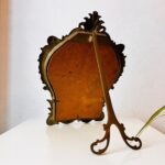 French Crystal Easel Mirror – Beveled Glass, Bronze Frame, Tabletop Vanity Style - Image 6