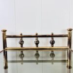 Brass and Glass Nesting Tables – Hollywood Regency Side Table Set, Mid Century Glam Nightstands - Image 9